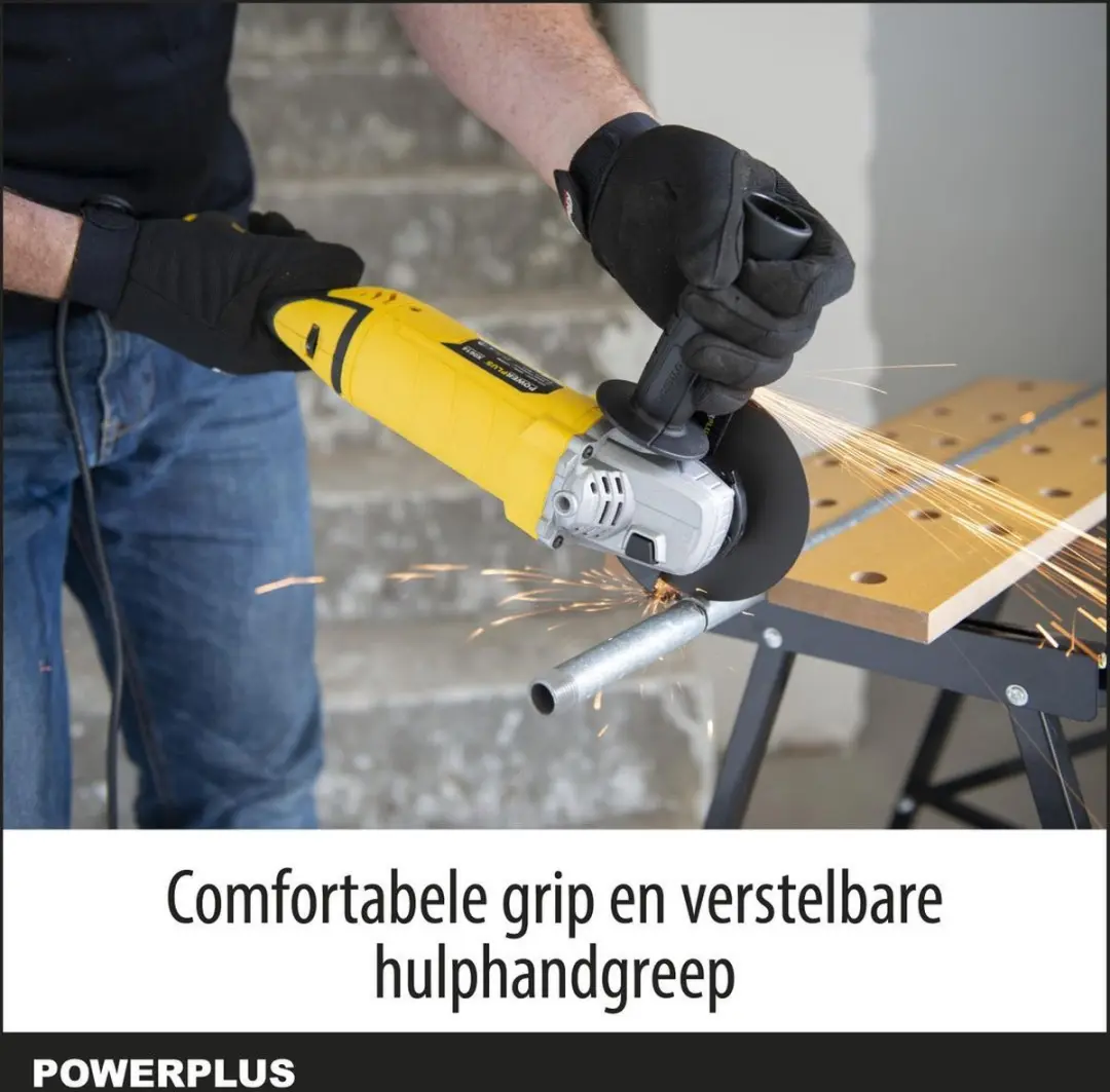 Powerplus POWX0614 Haakse Slijper 1200W - 125mm