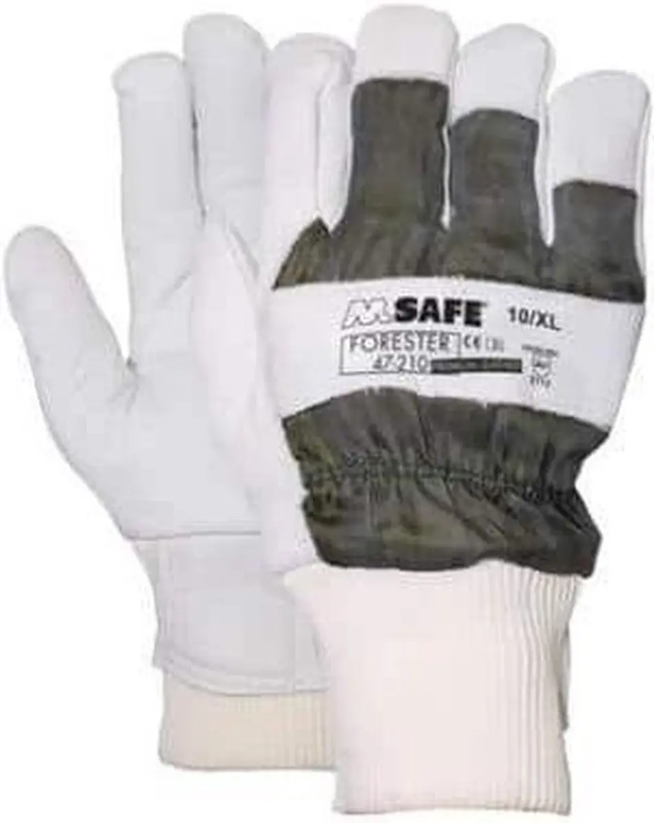 Oxxa Forester-Pro 47-210 Handschoen - 12 Paar XL - Wit/Groen