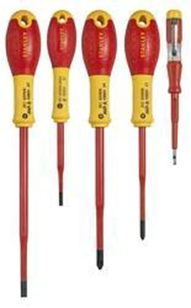 Stanley XTHT0-62693 FATMAX Pro VDE Schroevendraaierset 5-delig - PZ1/SL - Geel