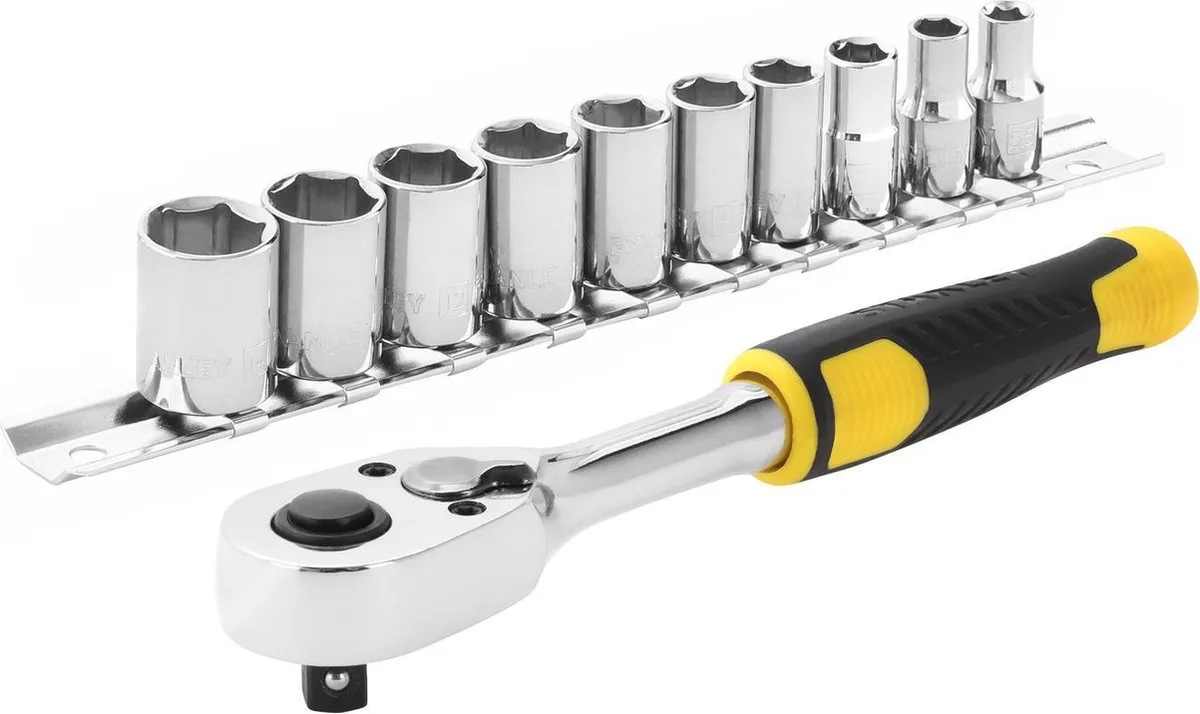 Stanley Ratelset 1/4" 72T 11-delig