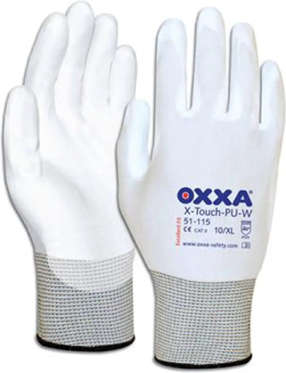 Oxxa X-Touch-PU-W 51-115 Handschoenen - 36 Stuks (12x3) - XL - Wit