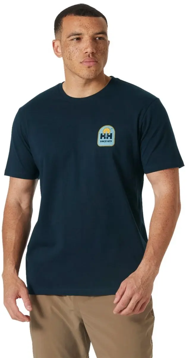 Helly Hansen Massif Graphic T-shirt - M - Navy