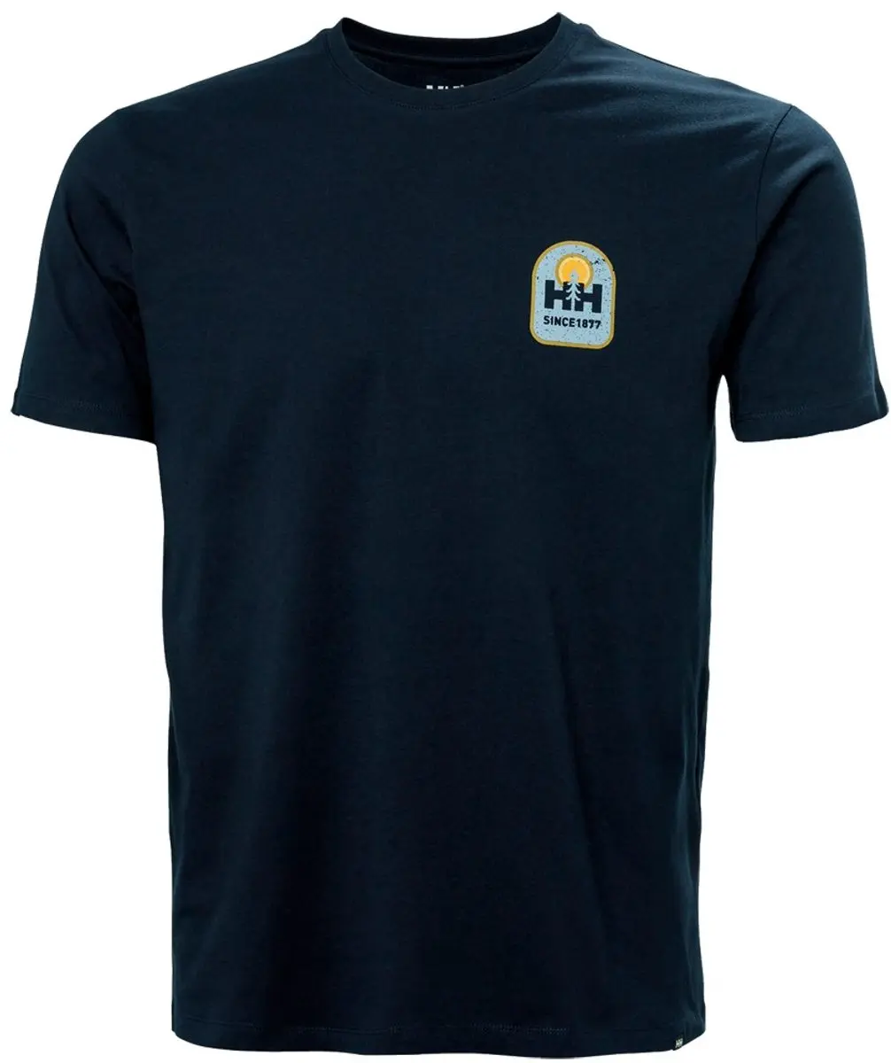Helly Hansen Massif Graphic T-shirt - M - Navy
