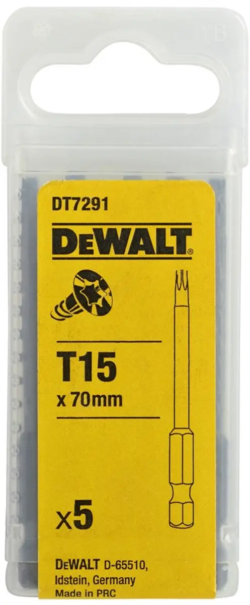 DeWalt DT7291-QZ Torx Schroefbit T15 50mm - 5 Stuks
