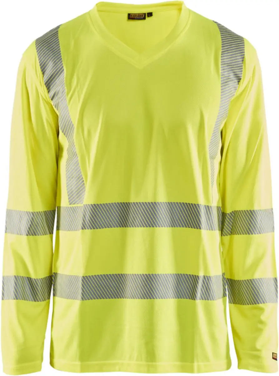 Blåkläder UV-T-shirt Lange Mouw High Vis Geel 3385-1013 - XXXL