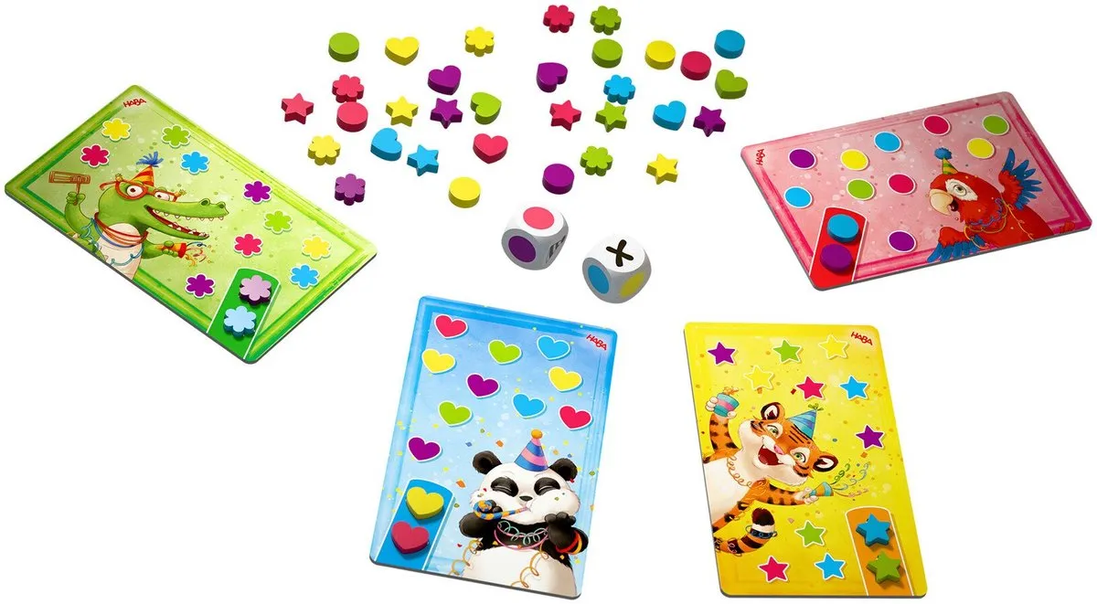 Haba Hoera! Het Regent Confetti Bordspel - 2-4 Spelers - Multicolor