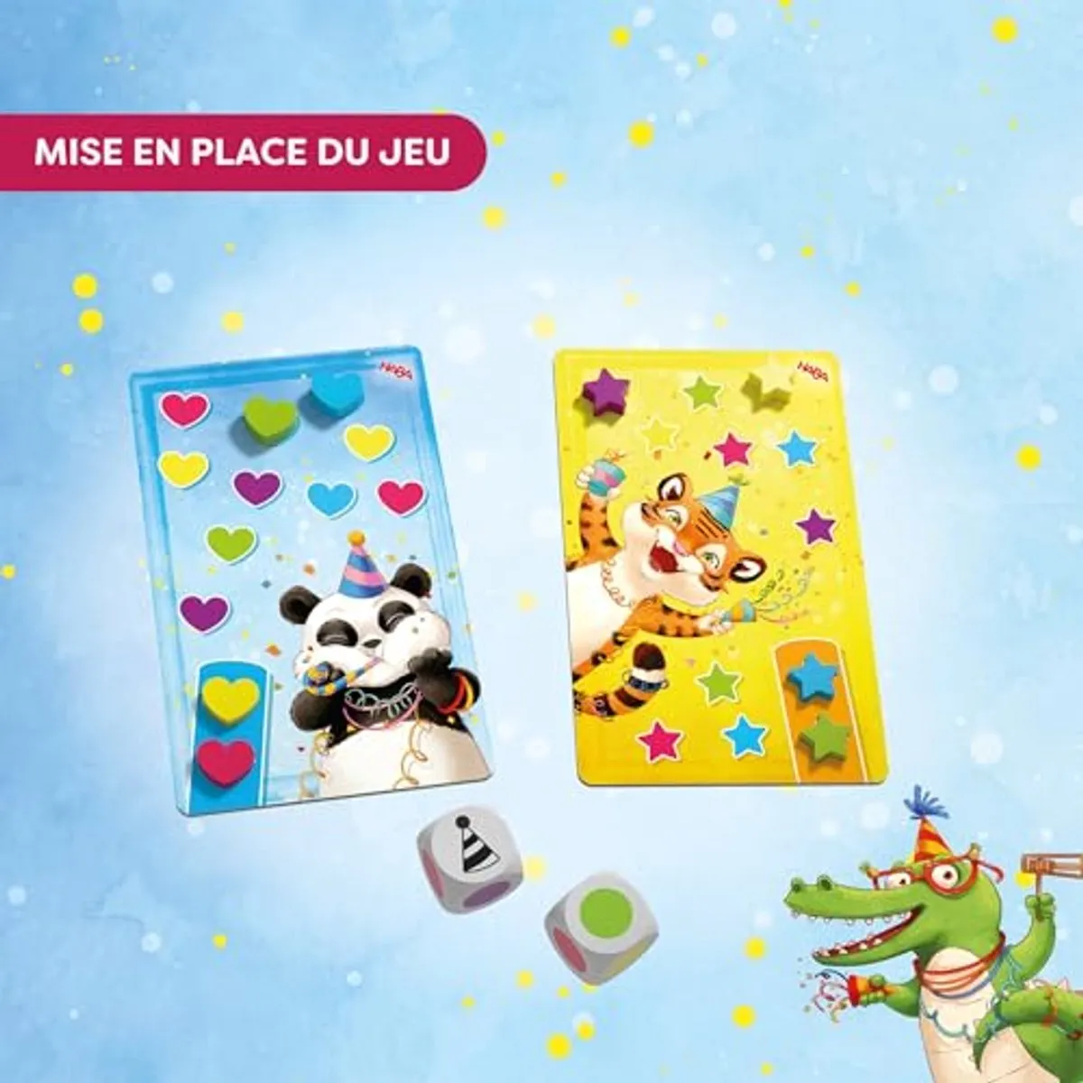 Haba Hoera! Het Regent Confetti Bordspel - 2-4 Spelers - Multicolor - afbeelding 6 van 6