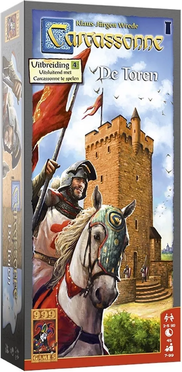 999 Games Carcassonne De Toren Uitbreiding - Bordspel