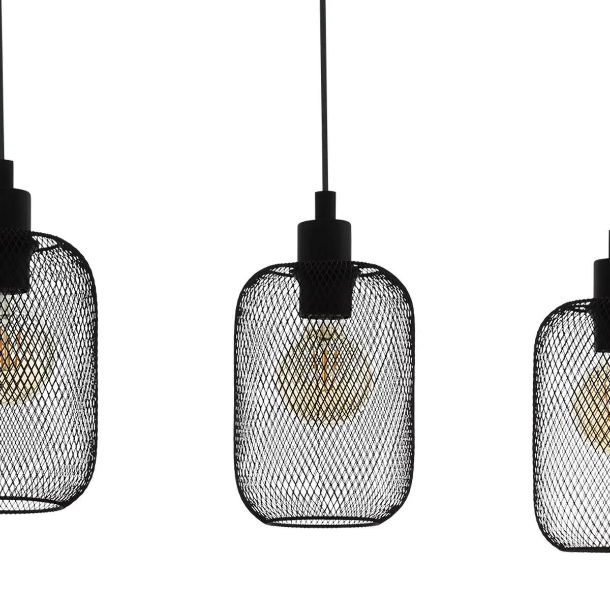 Eglo Wrington Hanglamp 5xE27 - 740cm - Zwart