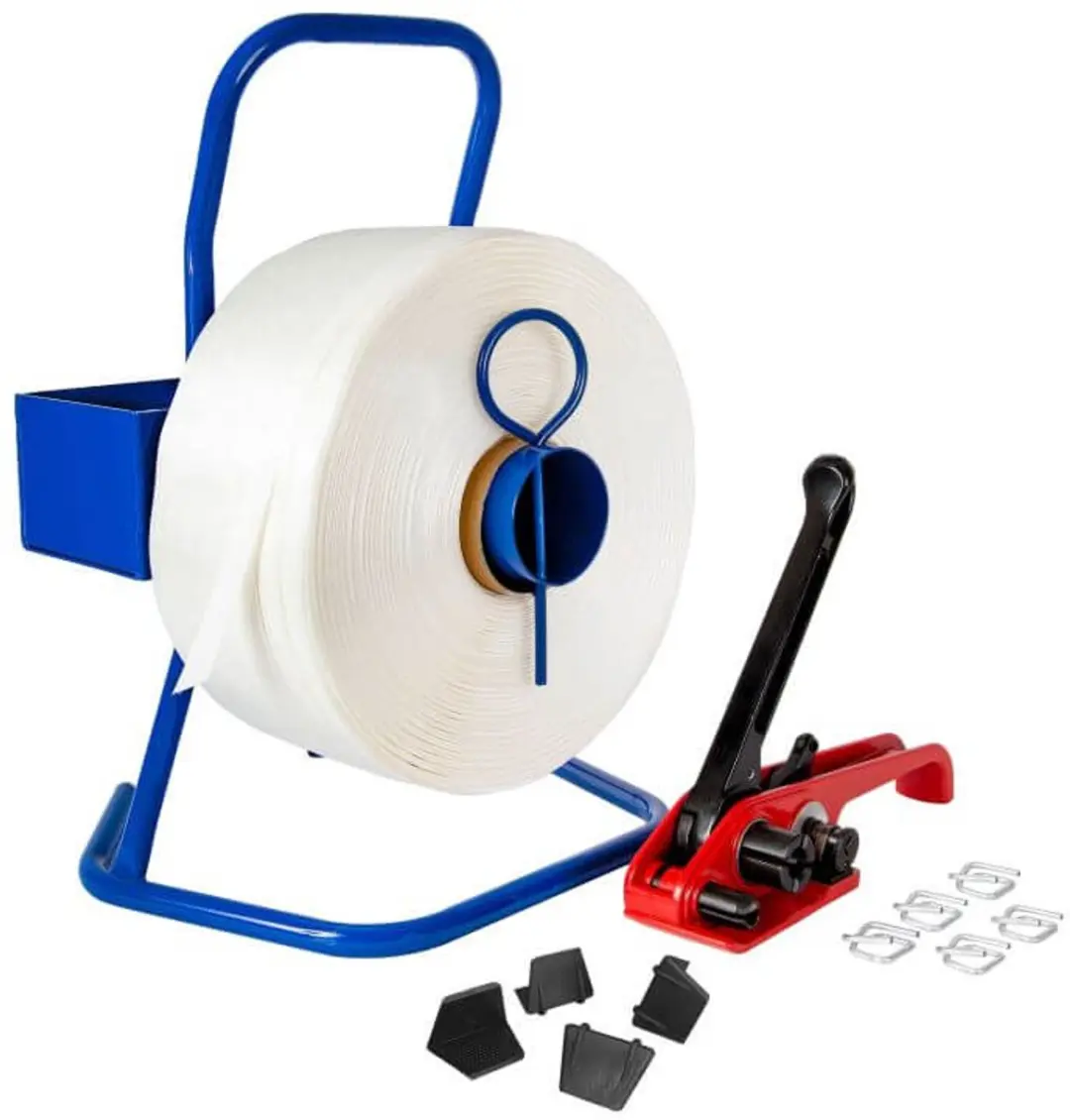 Kortpack Polyesterband Complete Set 13mm Wit