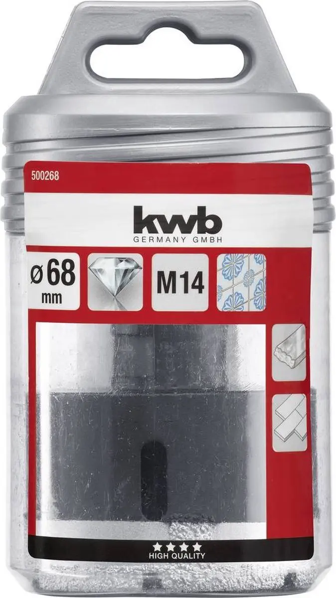 KWB 500268 Tegelboor 68mm