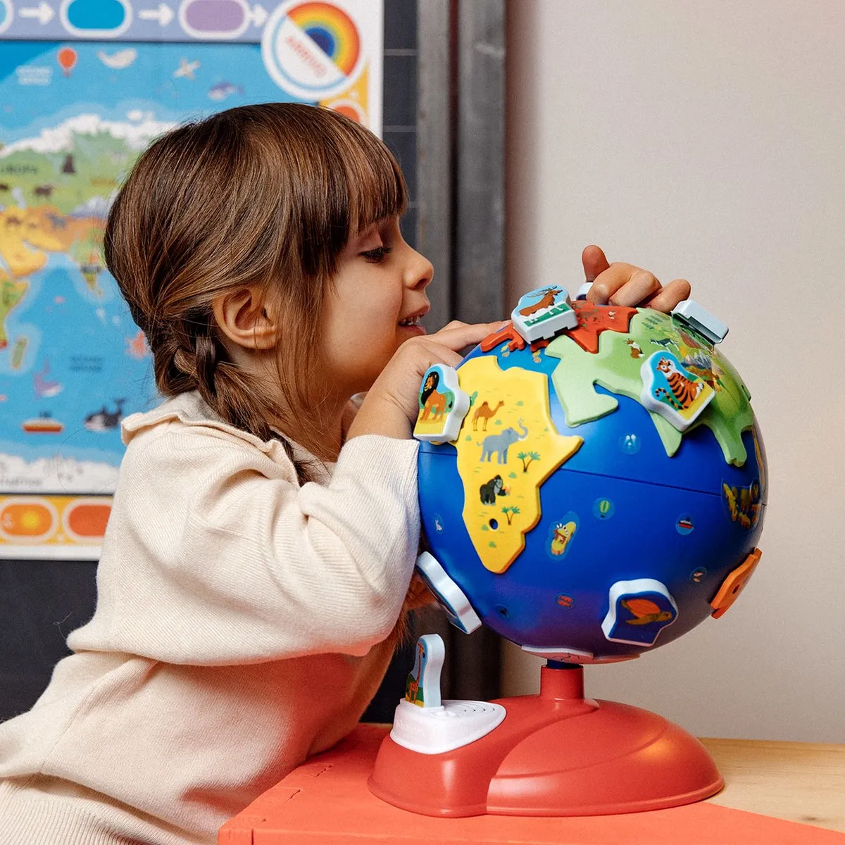 Clementoni Mijn Eerste Wereldbol 56144 - Educatief Speelgoed 3-6 Jaar - Multicolor