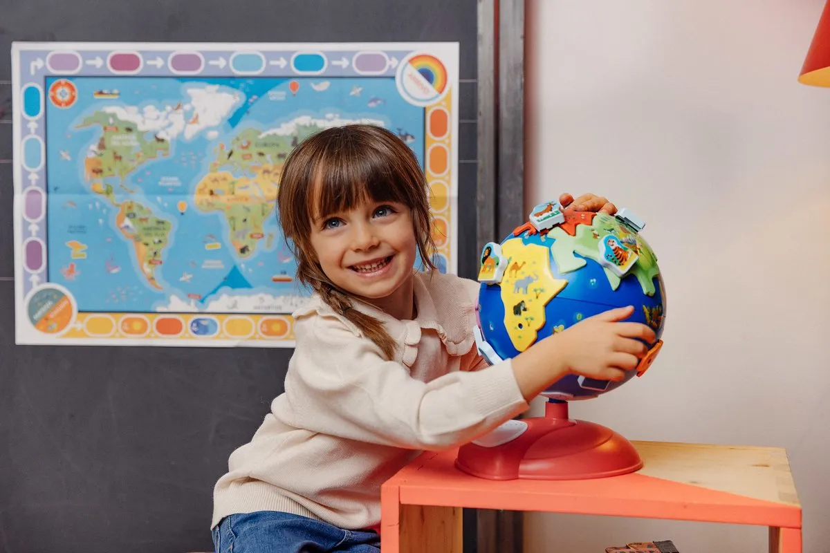 Clementoni Mijn Eerste Wereldbol 56144 - Educatief Speelgoed 3-6 Jaar - Multicolor