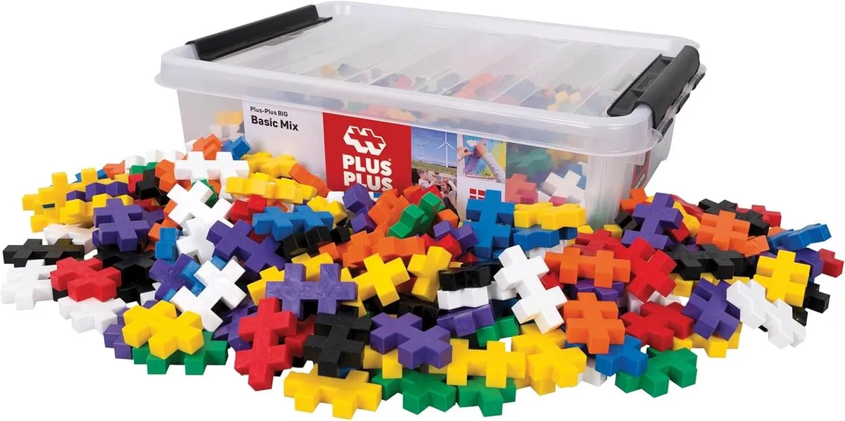Plus-Plus BIG Opbergbox 200-delig Bouwset - 3413 - Meerkleurig