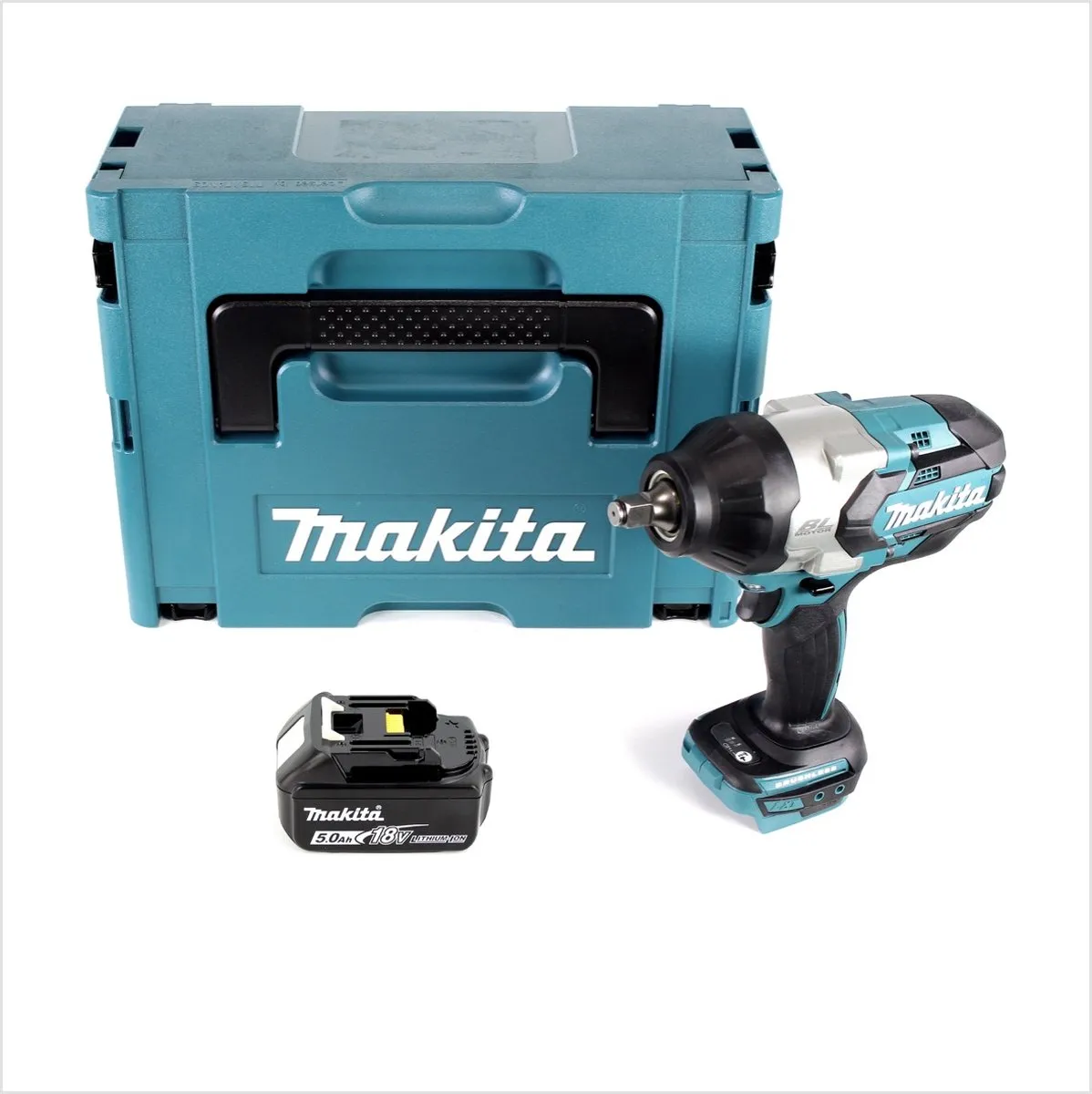 Makita DTW 1002 T1J Slagmoersleutel 18V 1000Nm - borstelloos - 5.0Ah - afbeelding 4 van 5