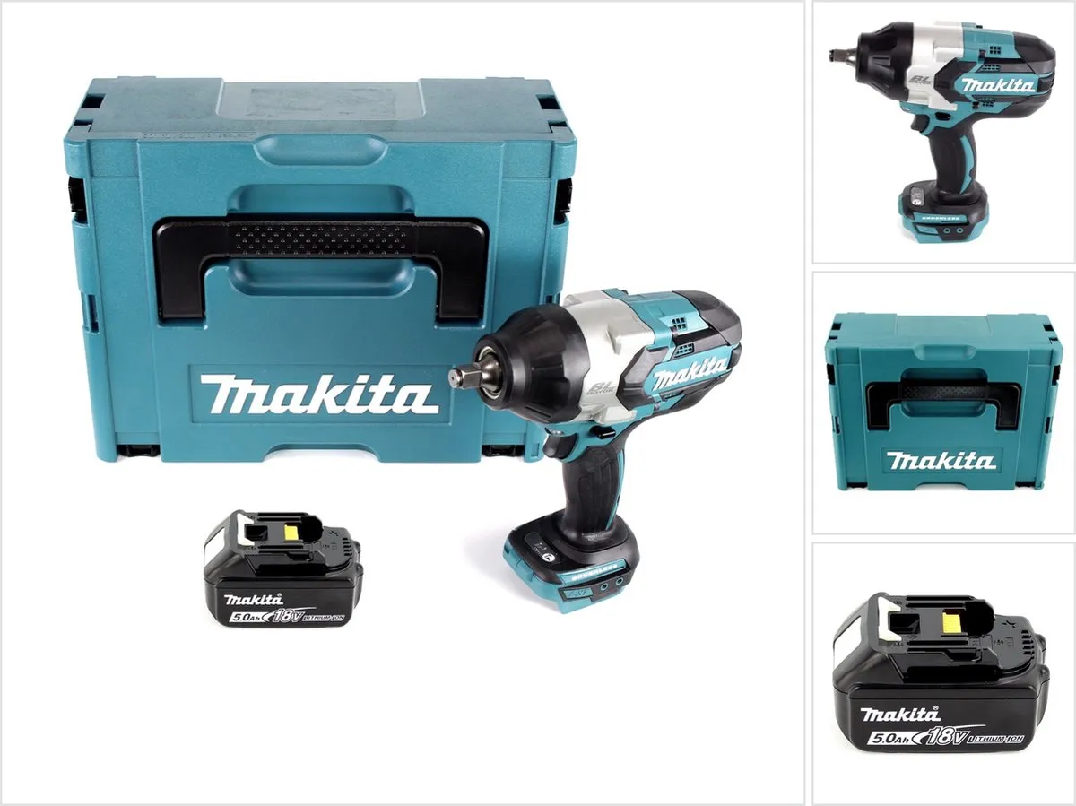 Makita DTW 1002 T1J Slagmoersleutel 18V 1000Nm