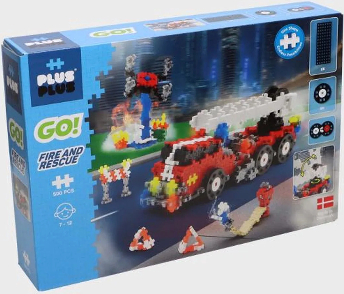 Plus-Plus GO Fire & Rescue 500 Bouwset