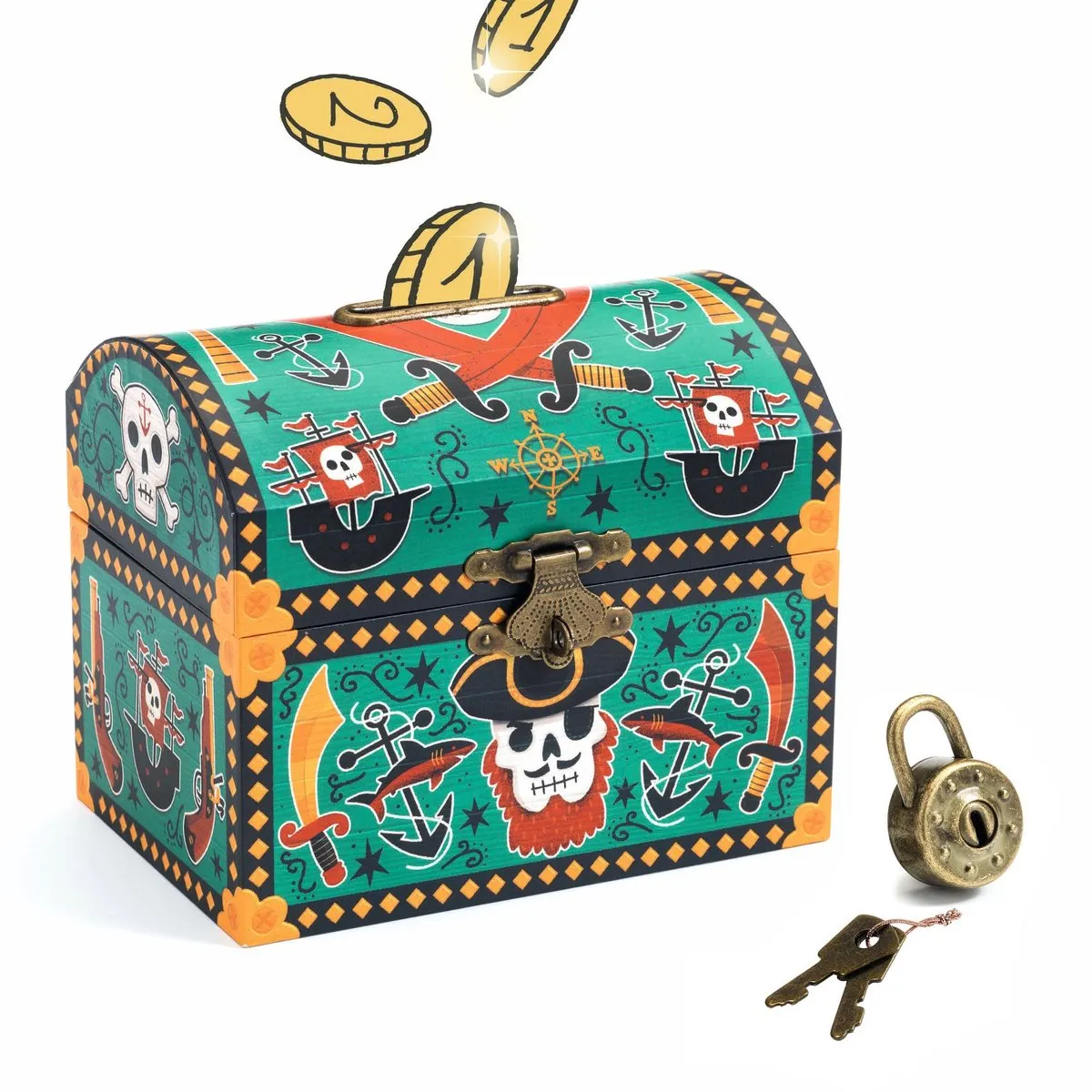 Djeco Schat Pirate - Multi Color