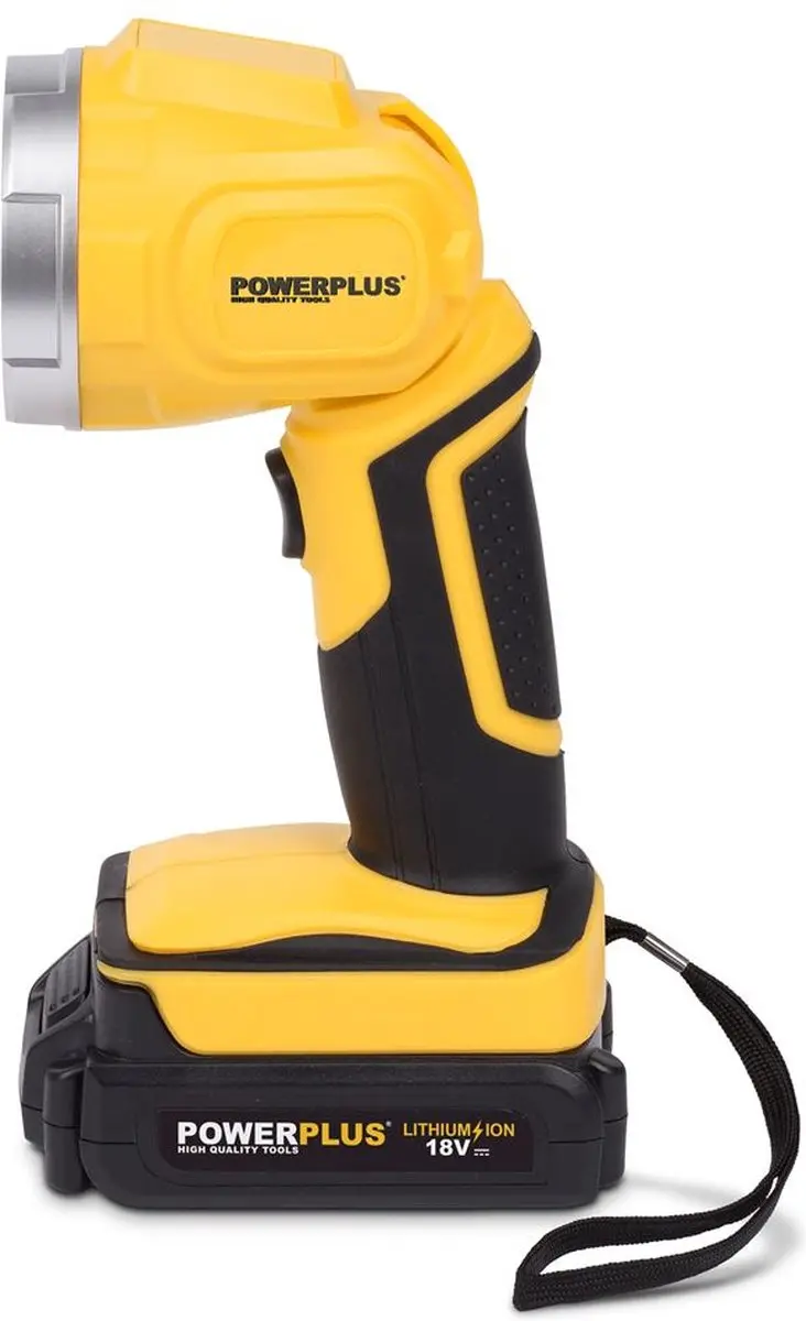 Powerplus POWX0090LI LED Werklamp 18V - 9 LED Geel