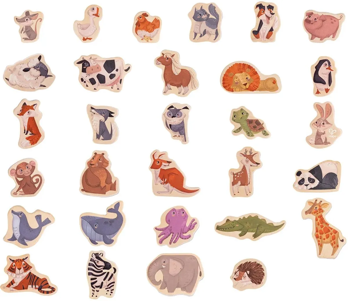 Hape Magnetische Dieren E2002 - Multicolor
