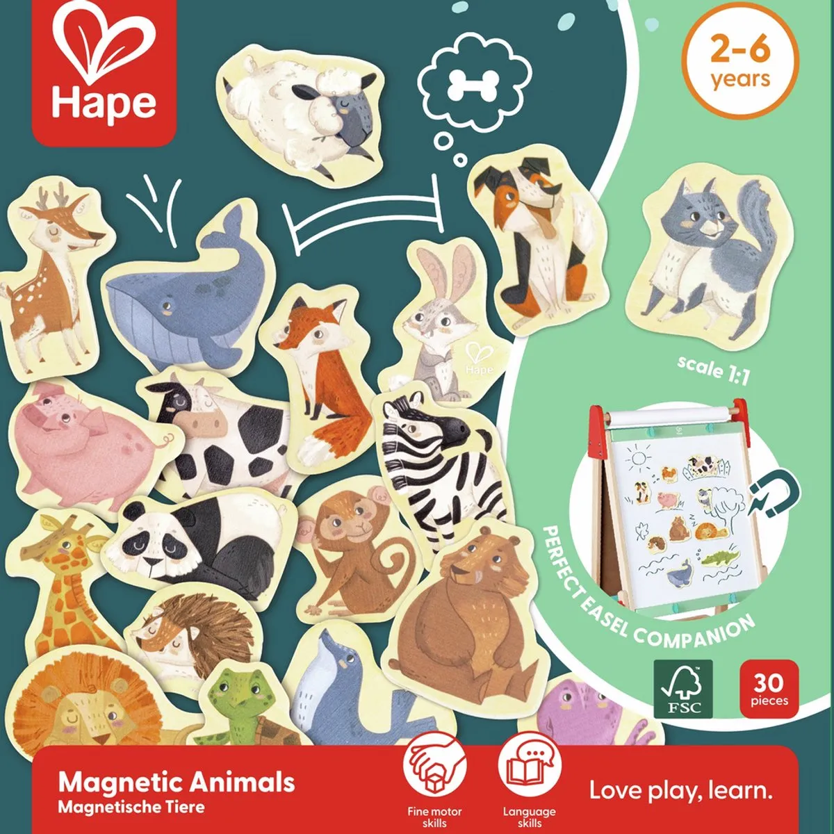 Hape Magnetische Dieren E2002 - Multicolor