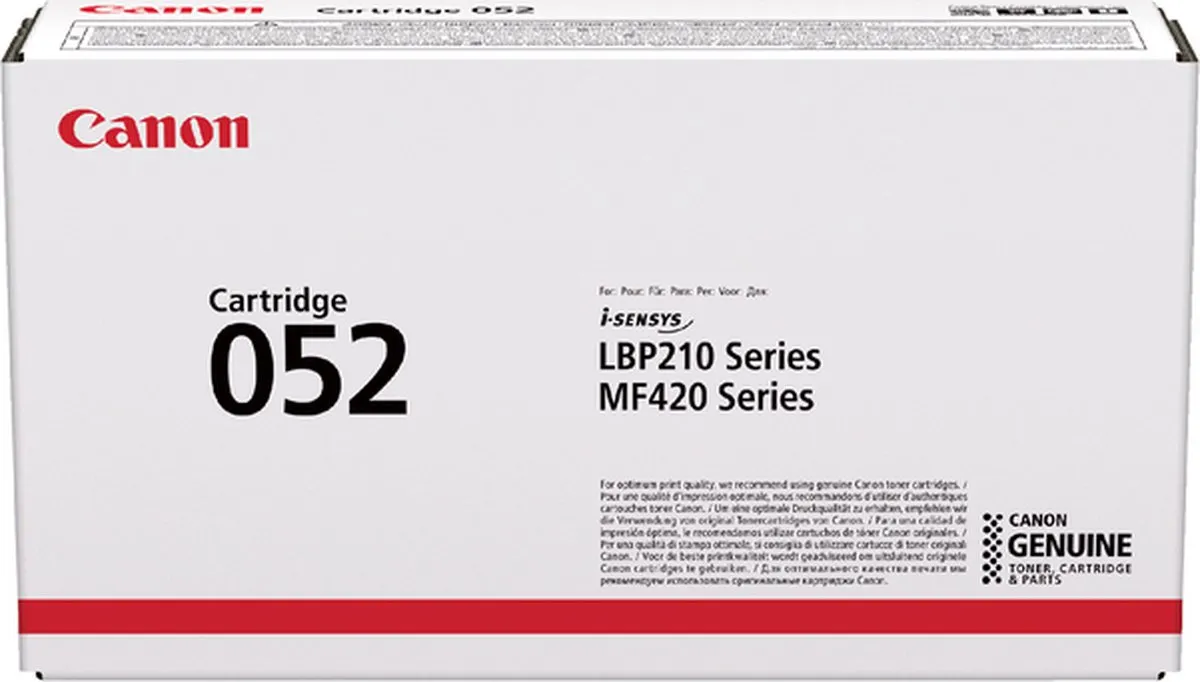 Canon 052 Toner - Zwart - 3100 pagina's