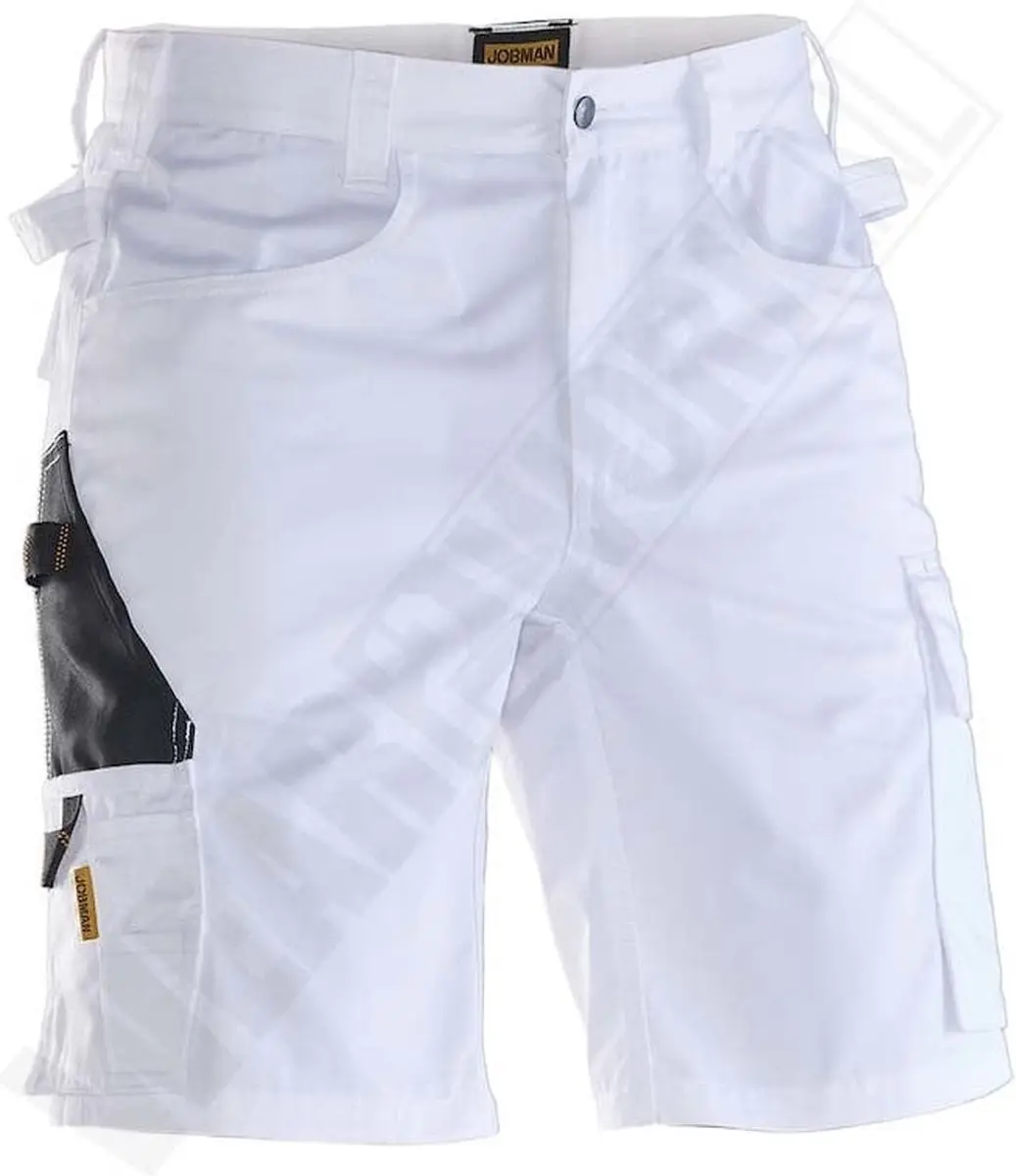 Jobman 2723 Service Shorts 65272320 - Wit/Zwart