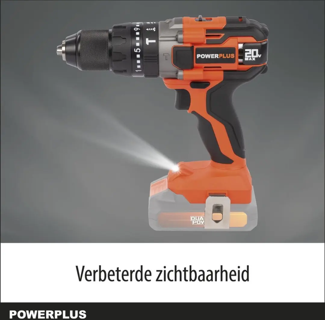 Powerplus POWDP15200 Accuboormachine Klopfunctie 20V