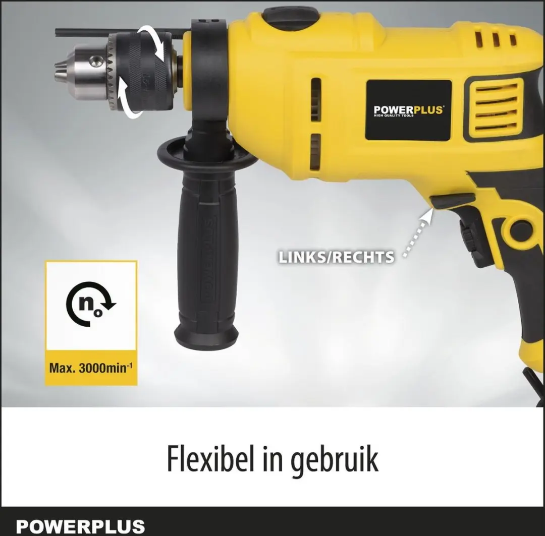 Powerplus POWX0260 Klopboormachine 650W - 28,65 Nm