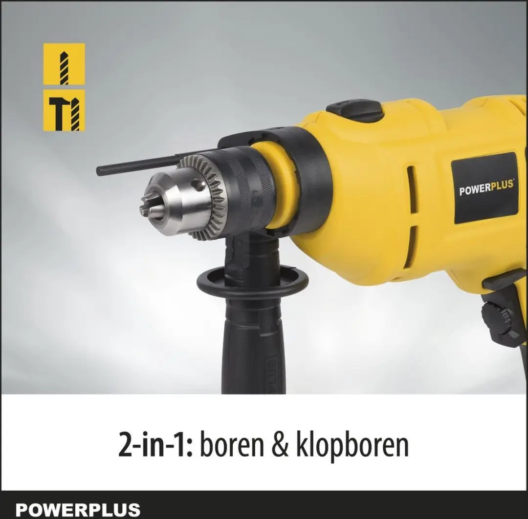 Powerplus POWX0260 Klopboormachine 650W - 28,65 Nm