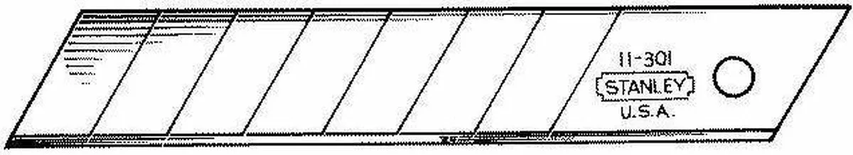 Stanley Afbreekmesjes 18mm - 10 Stuks - afbeelding 6 van 6