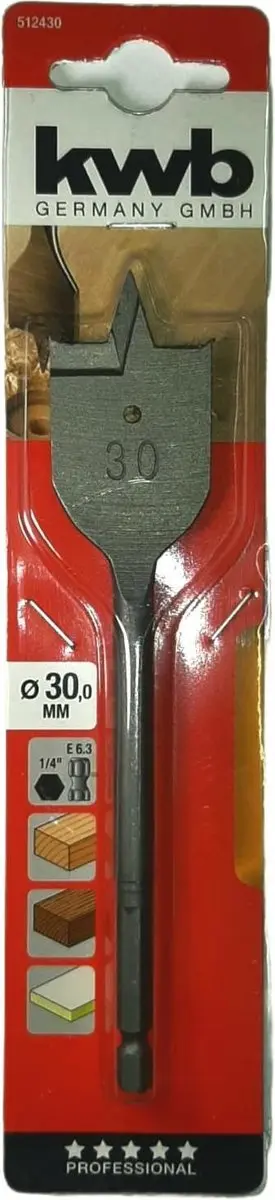 KWB Speedboor Lepelboor 30mm Profi