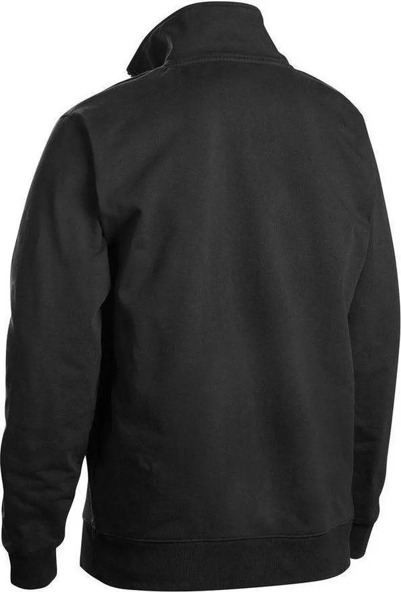Blåkläder 3353 Sweater Halve Rits - Zwart/Rood L