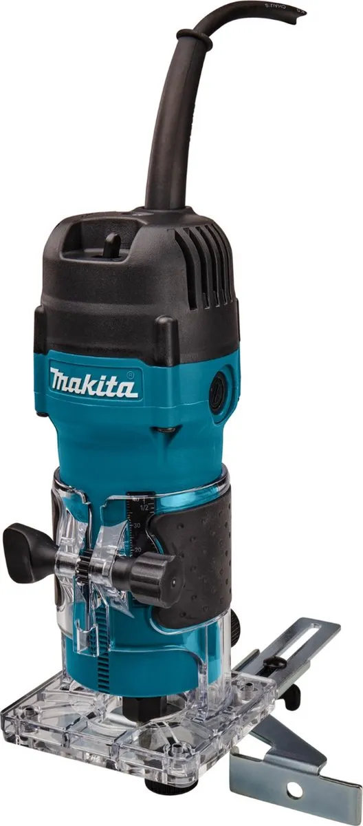 Makita 3711 Kantenfreesmachine 6mm - Zwart/Turquoise