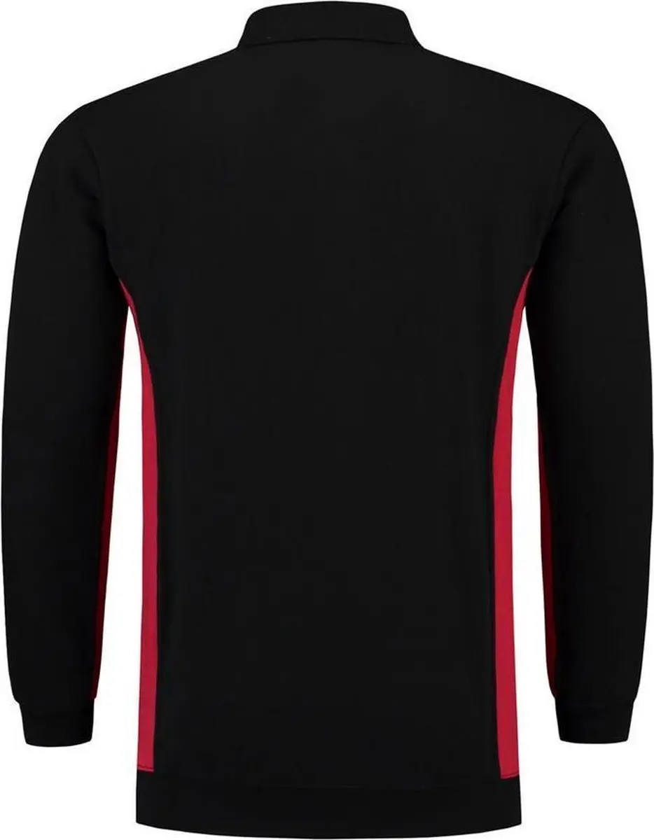Tricorp 302001 Bi-Color Polo/Sweater - Zwart/Rood - XS