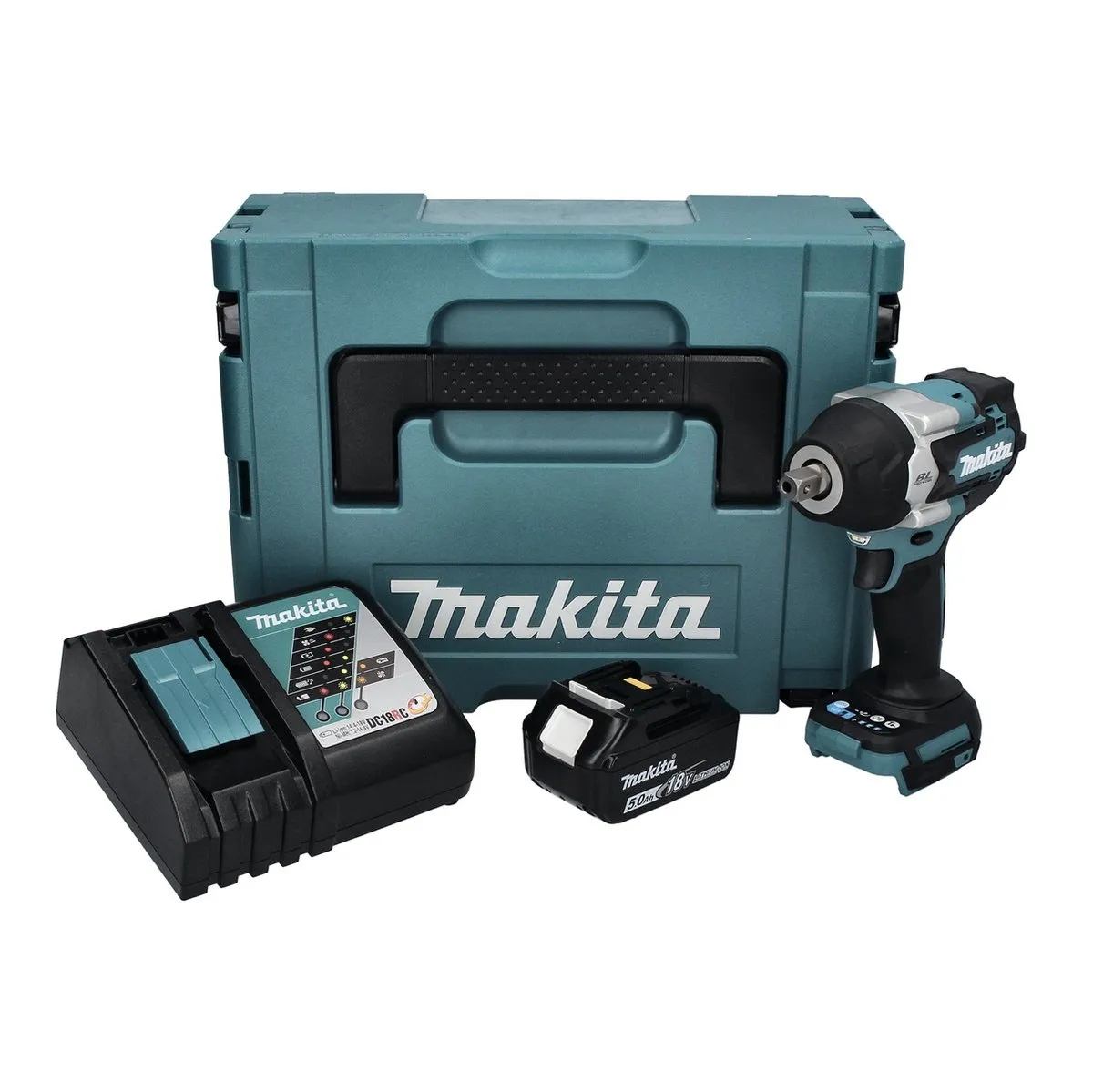 Makita DTW 701 RT1J Slagmoersleutel 18V 700Nm - Borstelloos - afbeelding 4 van 6