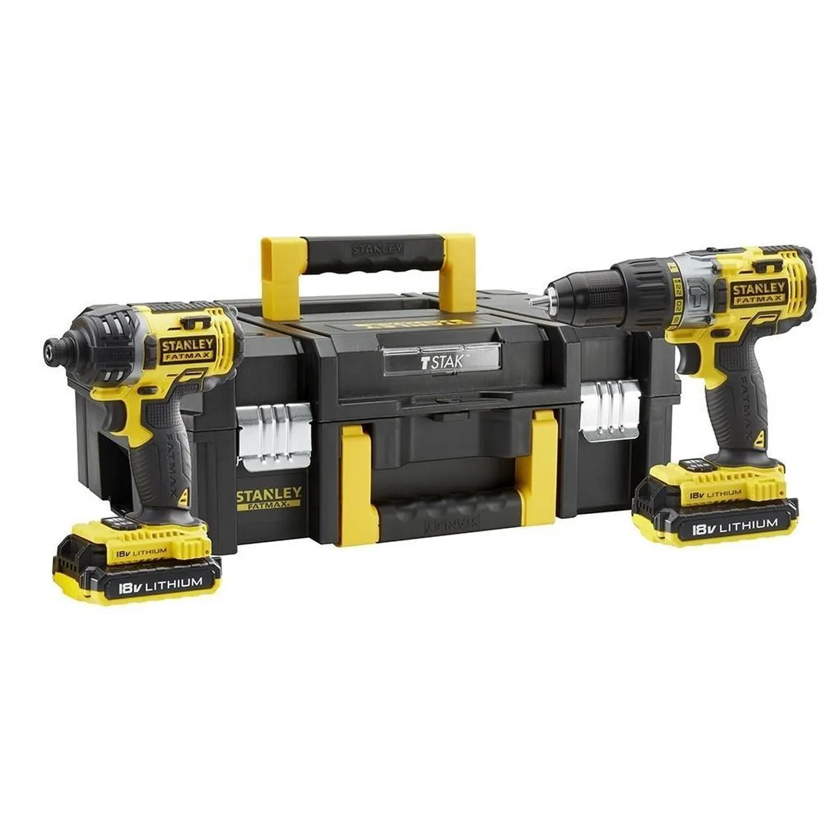 STANLEY Boorhamer -en Slagschroevendraaier FMCK463D2T 18V Li-Ion Fatmax Kit Koolborstelloos