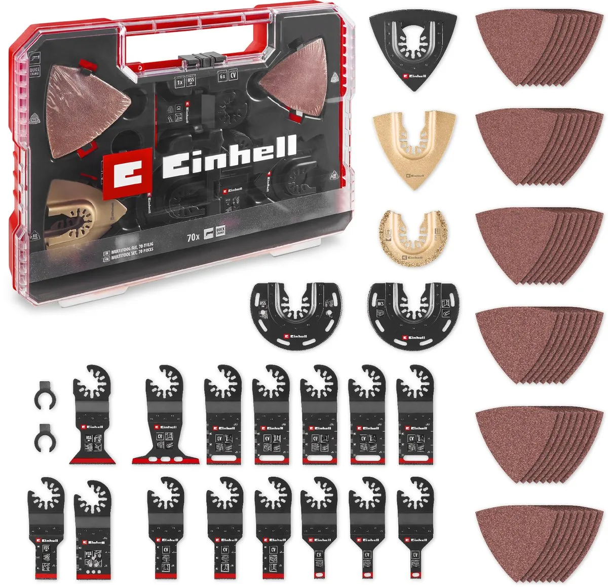 Einhell Multitoolset 70-delig - XXL-Case