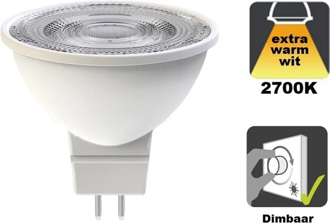 Integral LED GU5.3 Spot 3,4W 2700K 380lm Mat