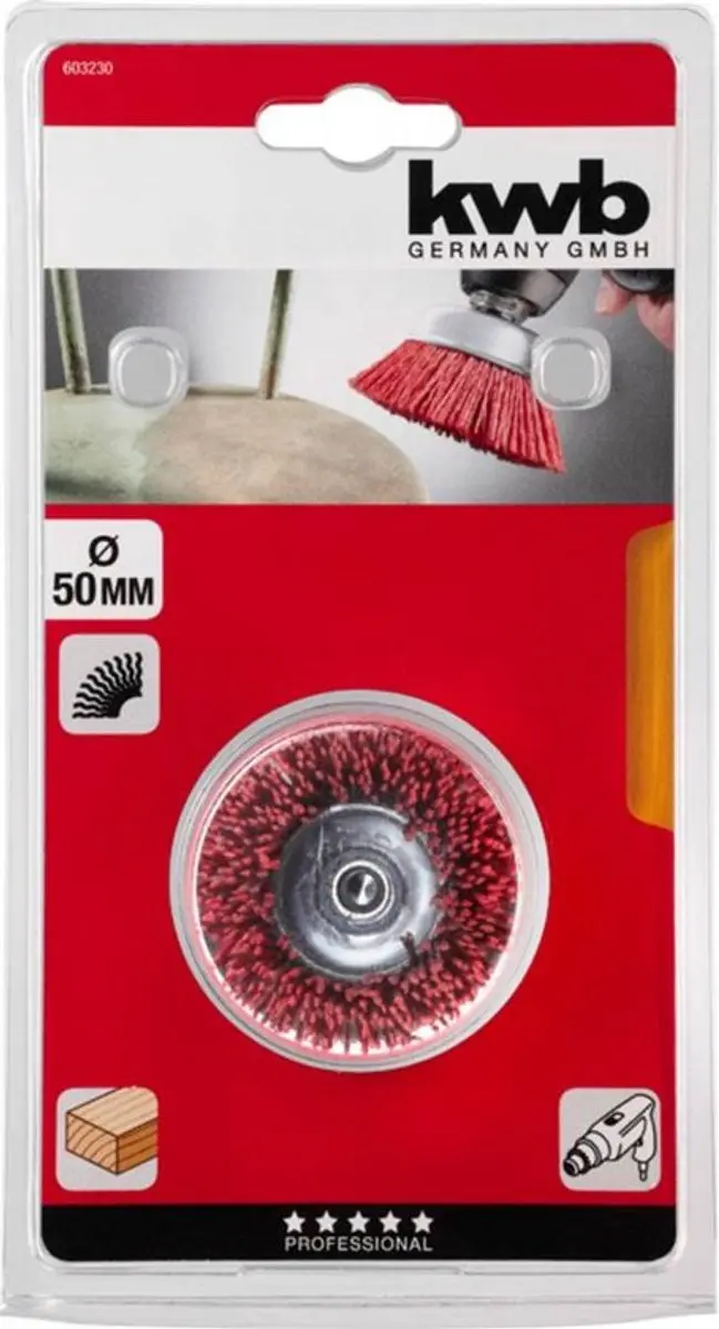 KWB Komborstel 65mm Nylon Grof