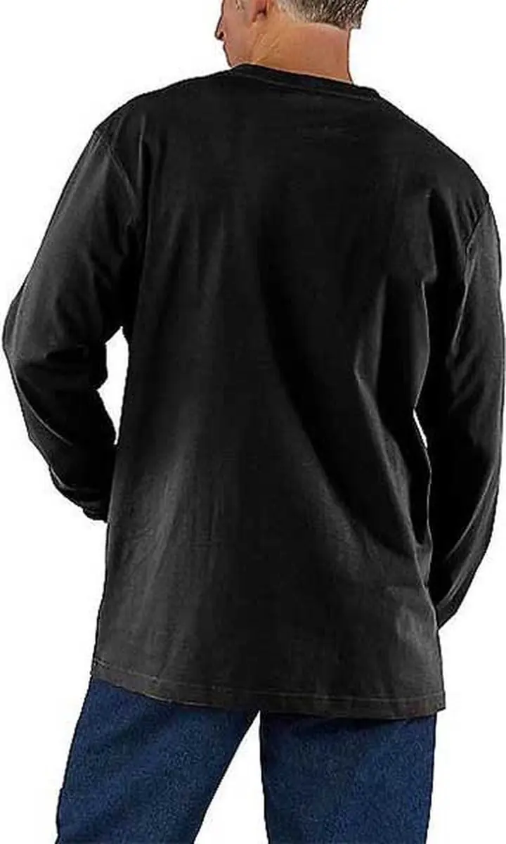 Carhartt K126 Heavyweight LS T-Shirt - XXL - Zwart