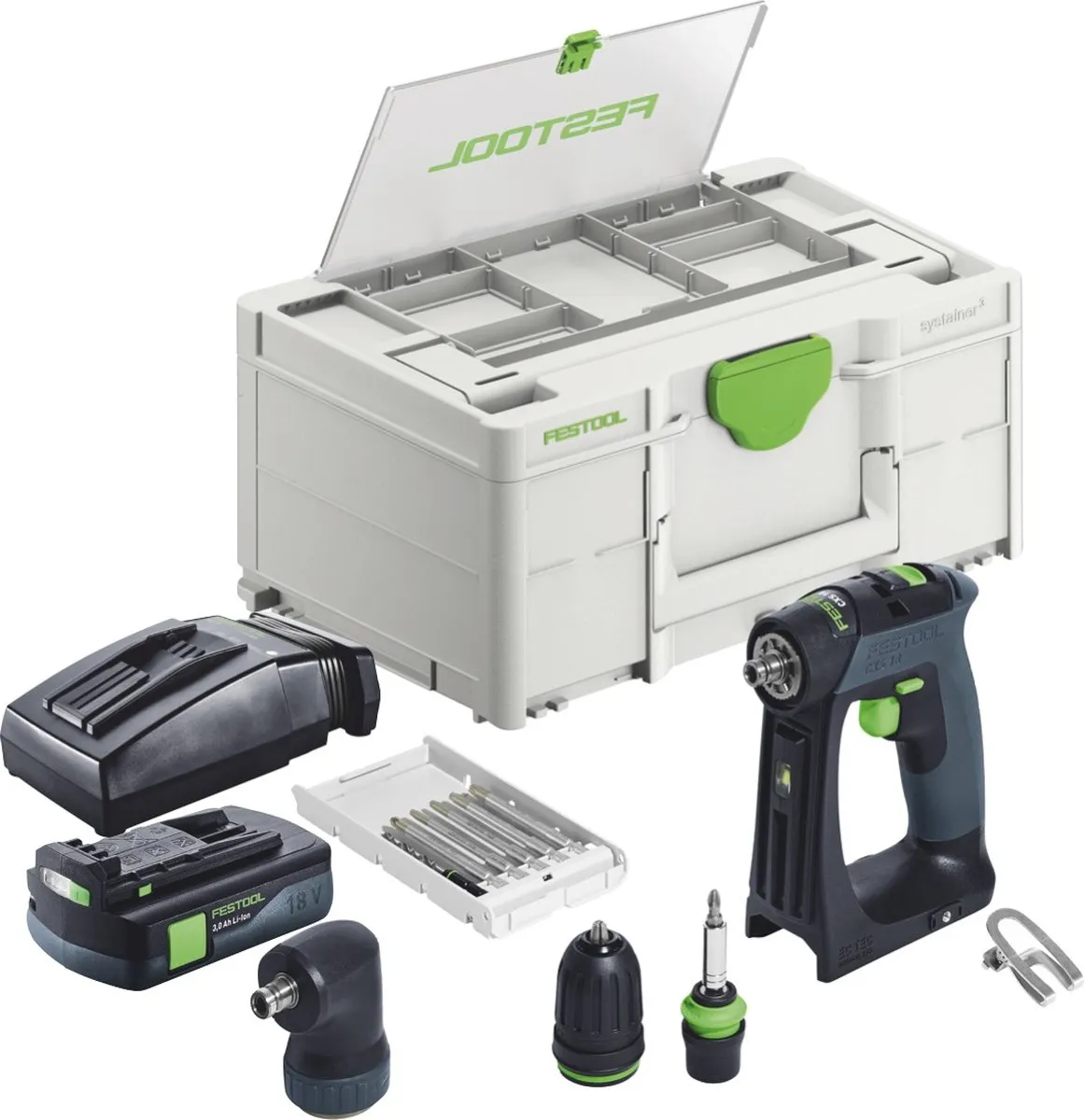 Festool CXS 18-Basic 576449 Accuboormachine - 40Nm borstelloos - 2 snelheden