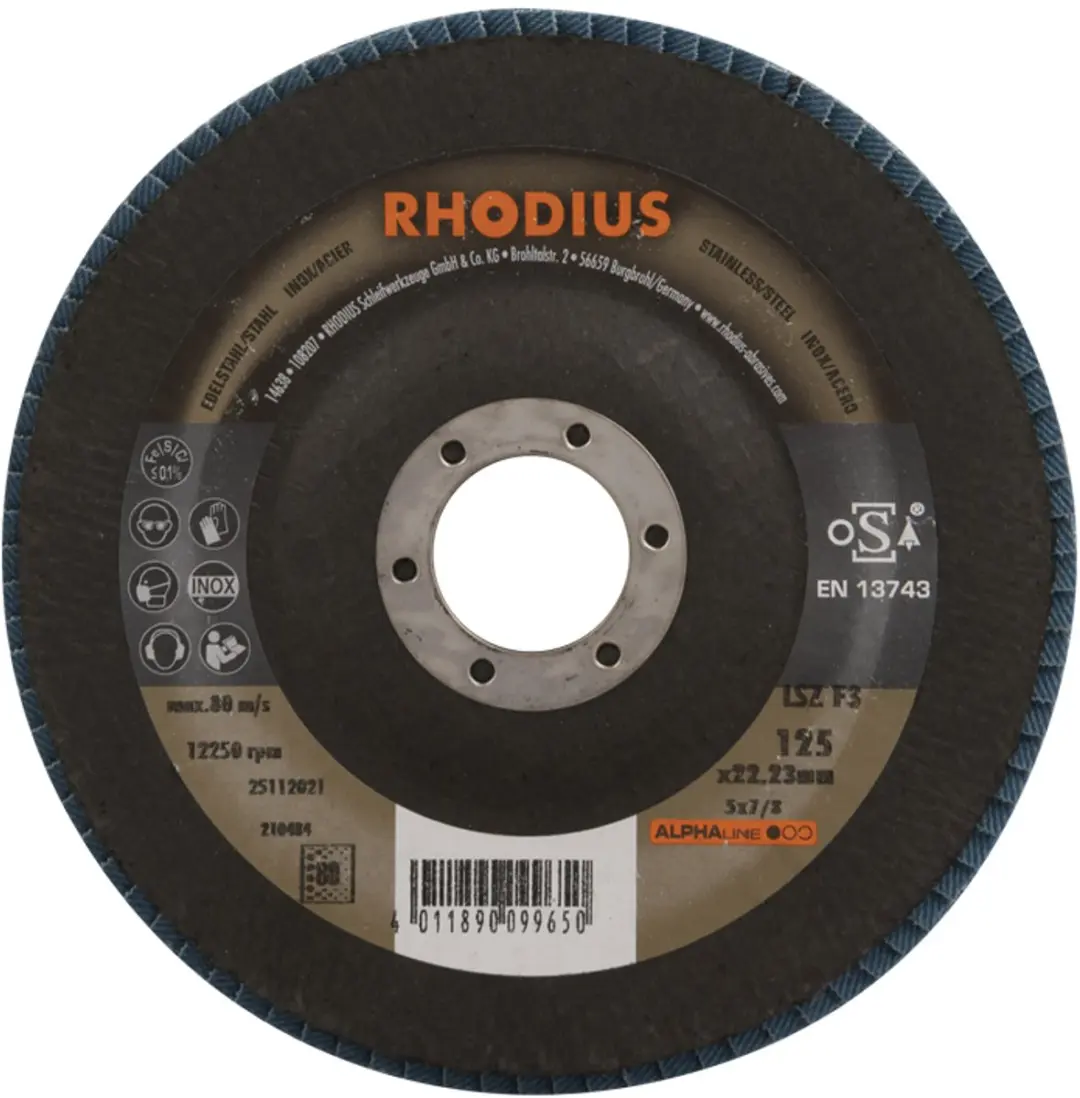 Rhodius Lamellenschijf LSZ-F3 125mm - 10 Stuks