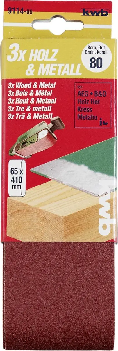 KWB Schuurband 65x410mm Korrel 40