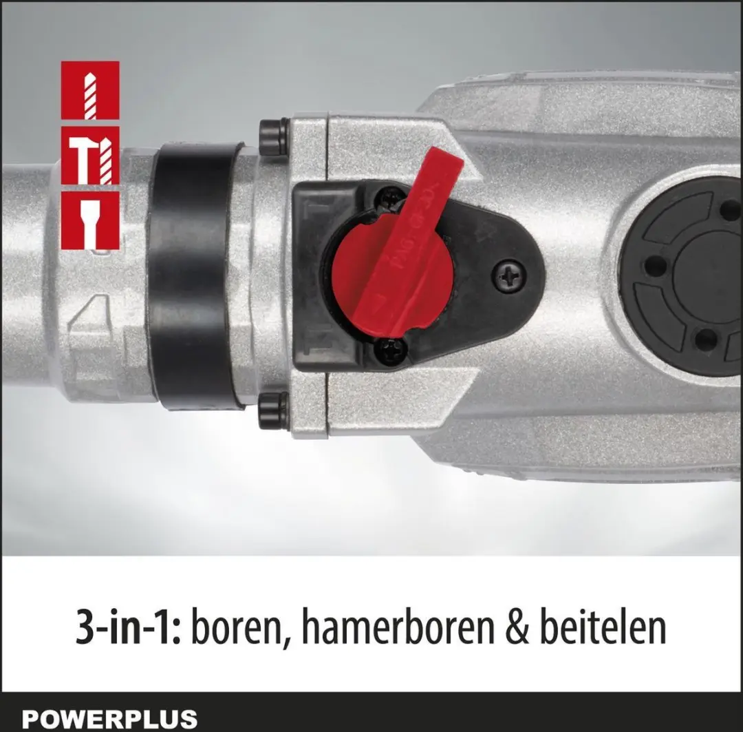 Powerplus POWC1030 Klopboormachine 900W - SDS-plus - afbeelding 6 van 6