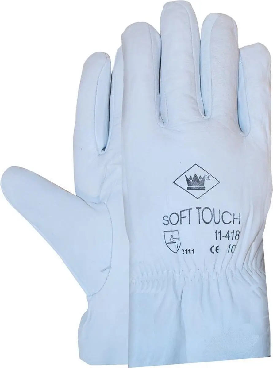 Oxxa Driver-Touch 11-48 Handschoenen - 12 Paar M - Wit