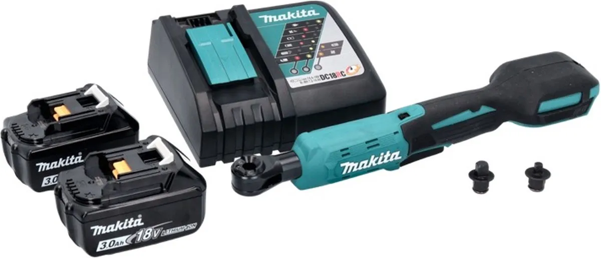 Makita DWR 180 RF Accu-ratelsleutel 47,5 Nm - 2x 3,0 Ah + Oplader
