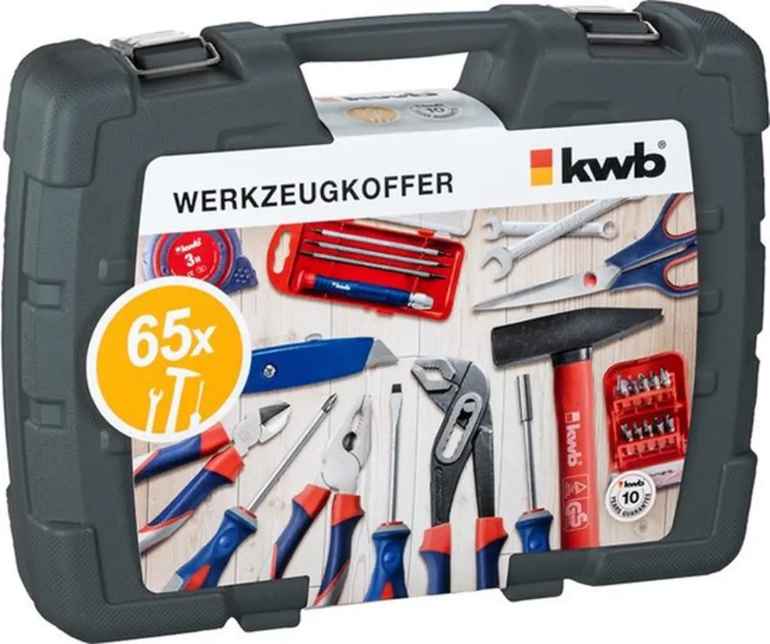 KWB Gereedschapskoffer 65-delig KWB370730 - Multicolor