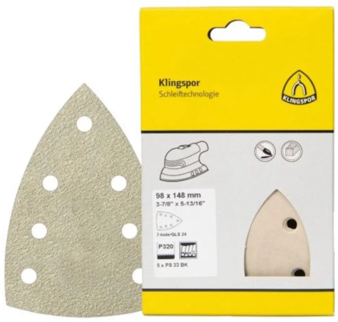 Klingspor Schuurpapier Driehoek K80