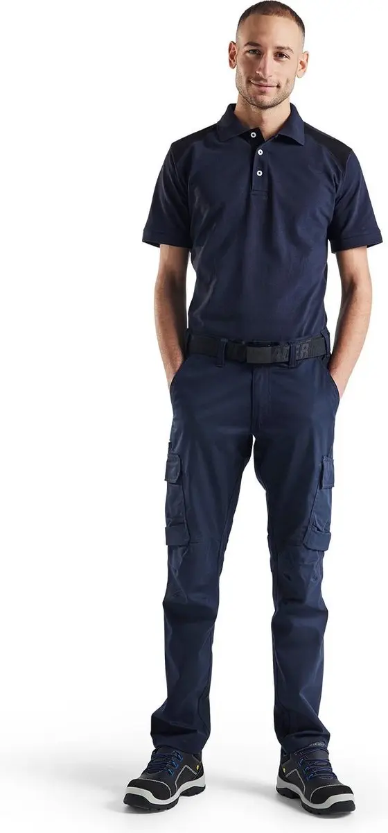 Blåkläder Industrie Werkbroek 1444-1832 - Maat 44 - Donker marineblauw/Zwart - afbeelding 6 van 6